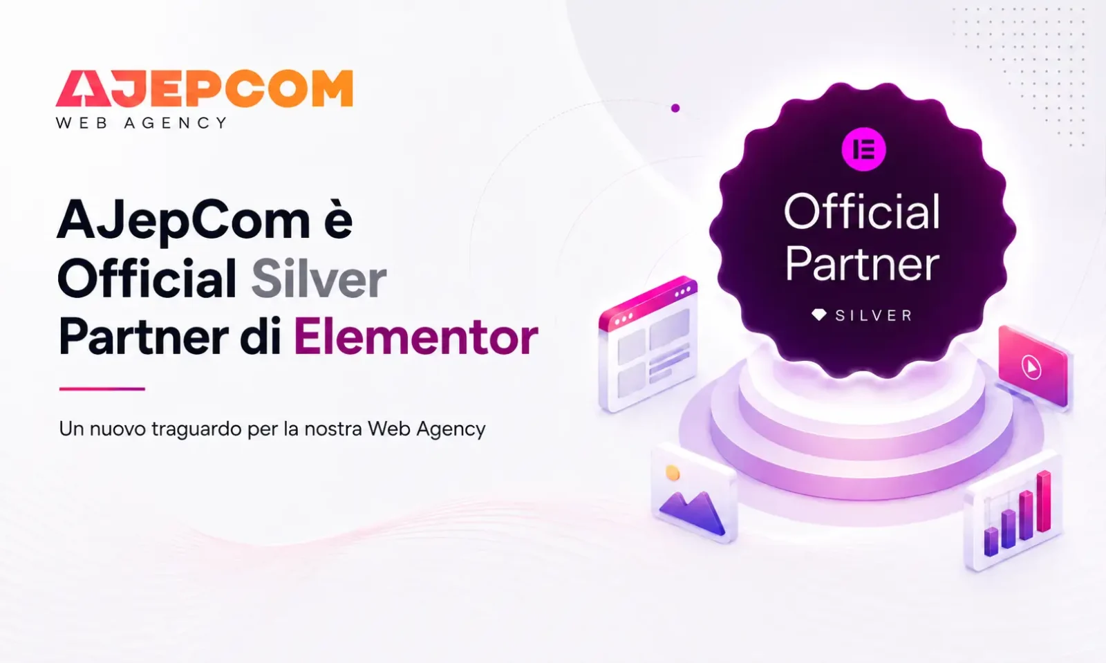AJepCom è la prima agenzia Official Silver Partner di Elementor